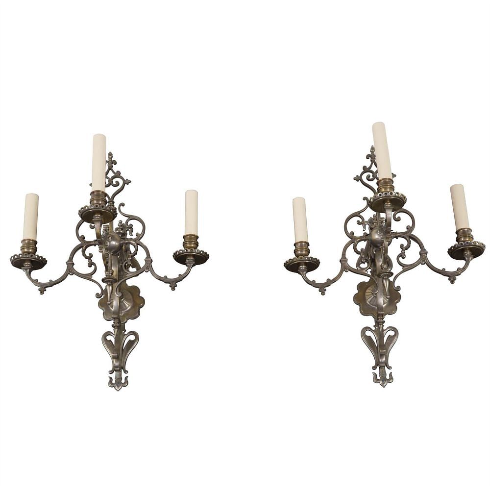 Pair of Early 20th Century French Wall Sconces LW213377