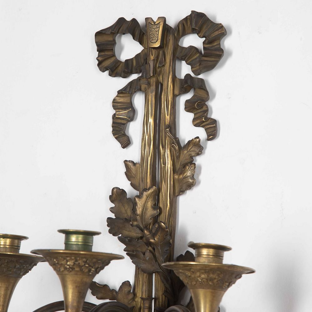 Set of Four Large 19th Century French Wall Sconces LW4128378