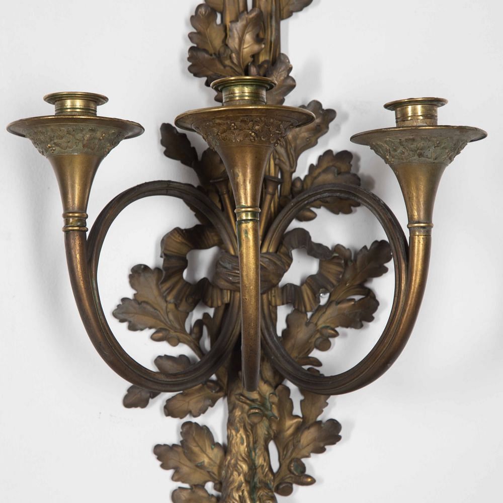 Set of Four Large 19th Century French Wall Sconces LW4128378