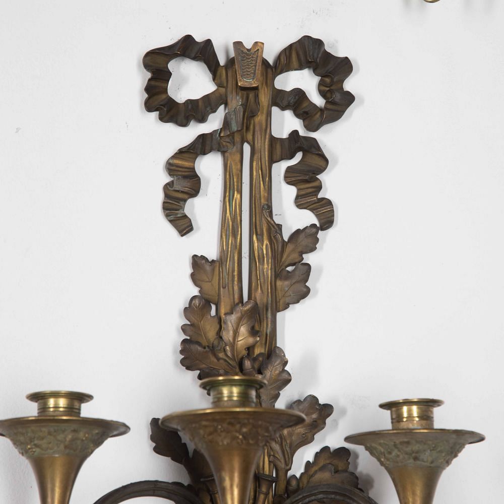 Set of Four Large 19th Century French Wall Sconces LW4128378