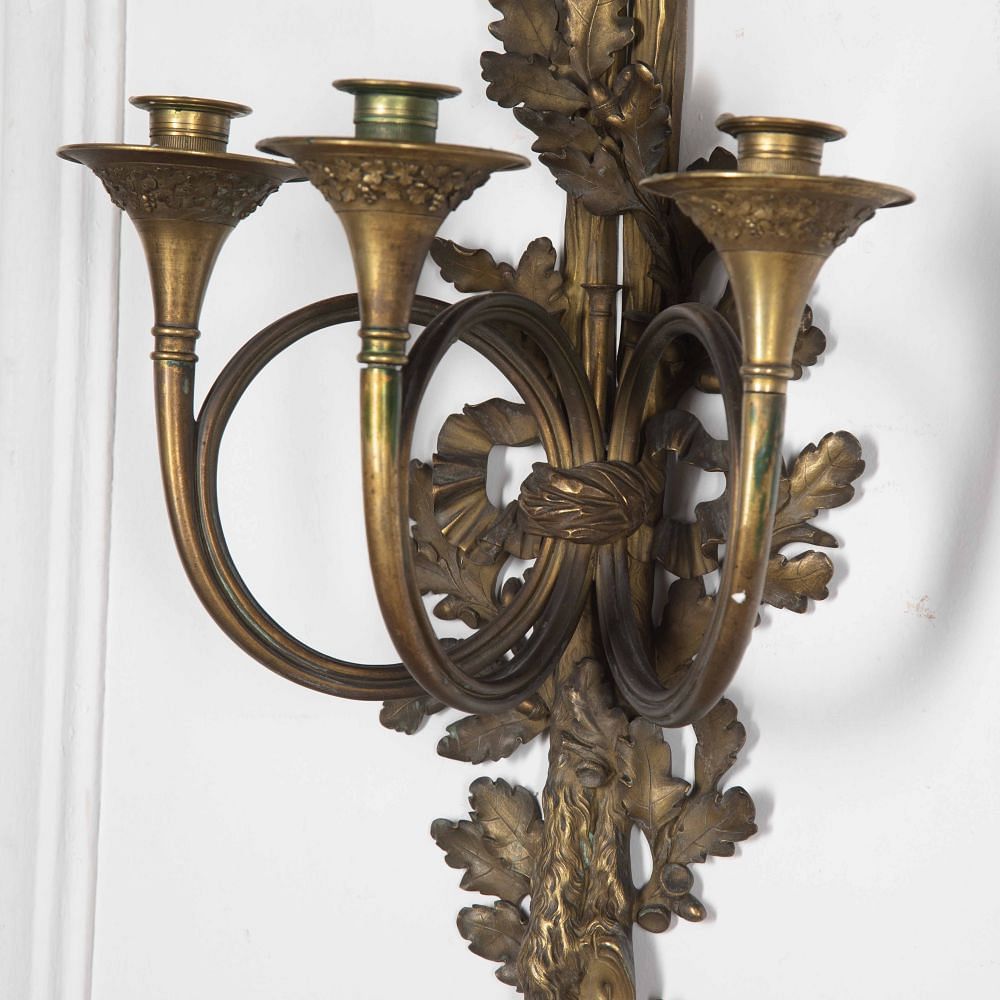 Set of Four Large 19th Century French Wall Sconces LW4128378