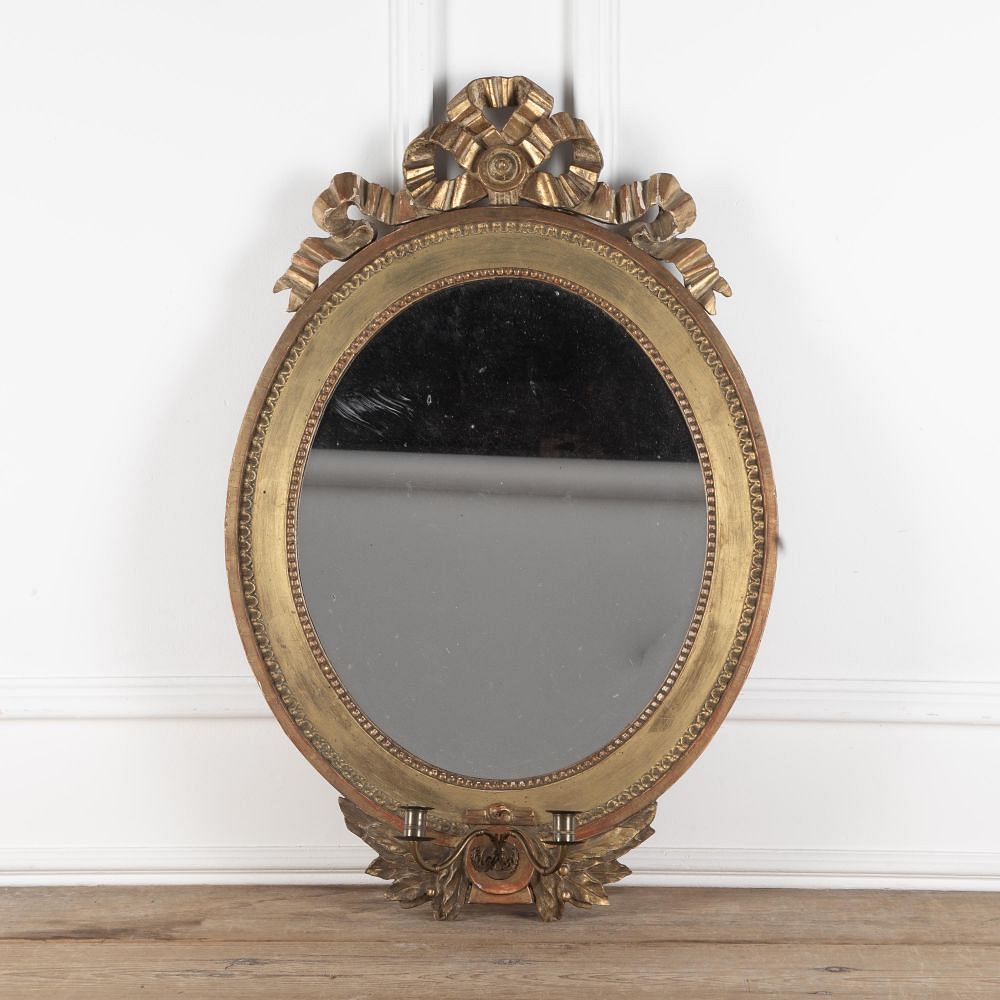 18th Century Gustavian Oval Mirror MI1430276