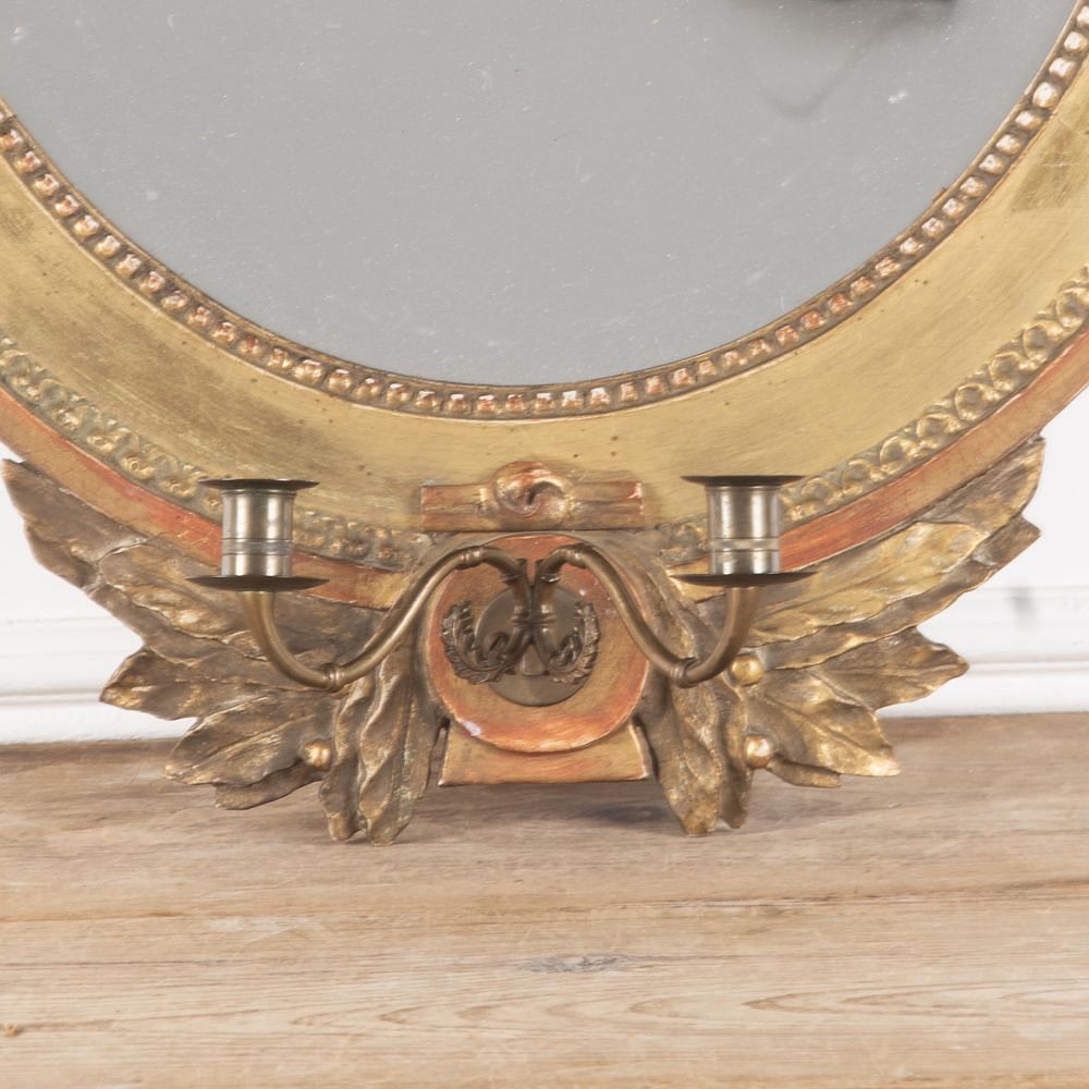 18th Century Gustavian Oval Mirror MI1430276