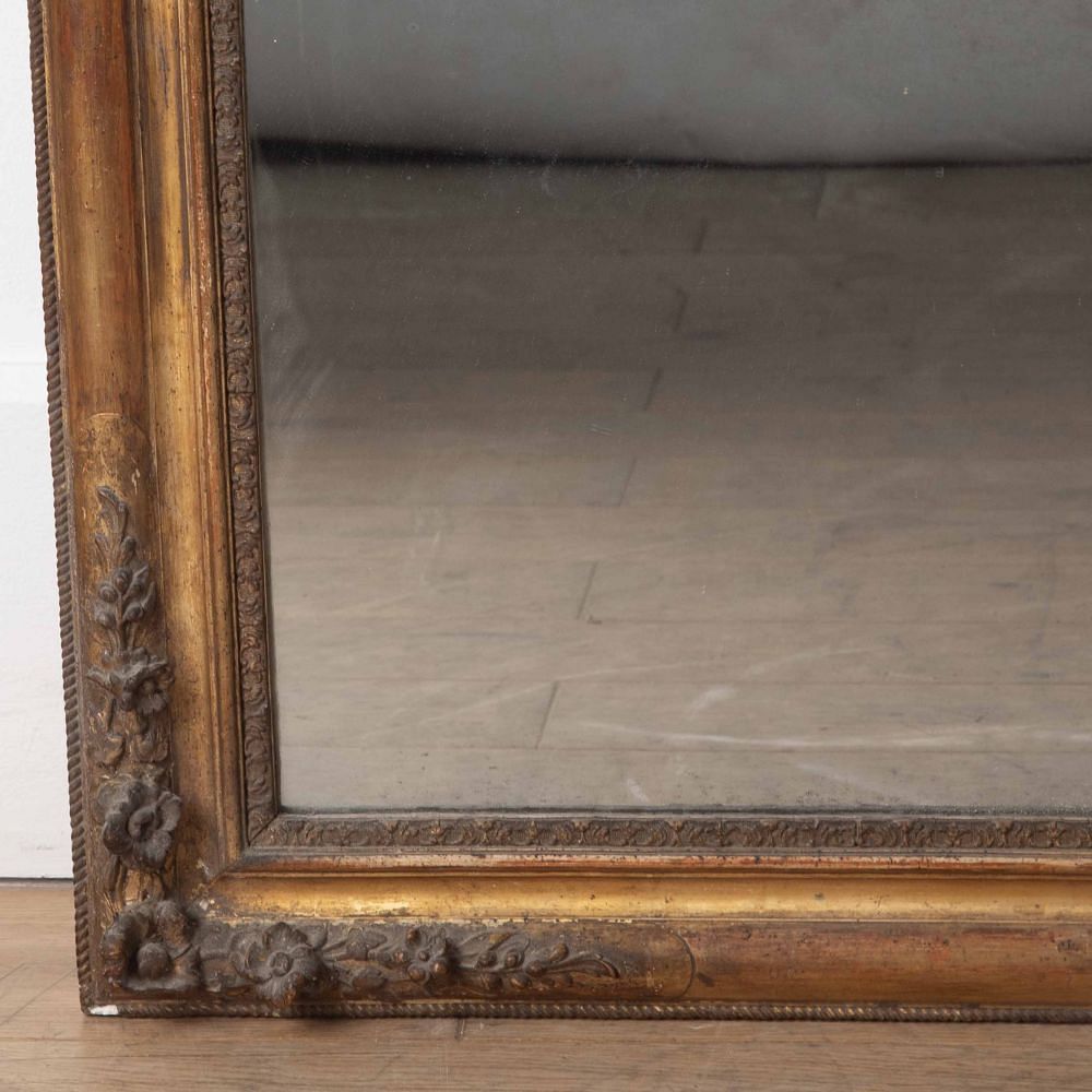19th Century Louis Philippe Overmantle Mirror MI2329232