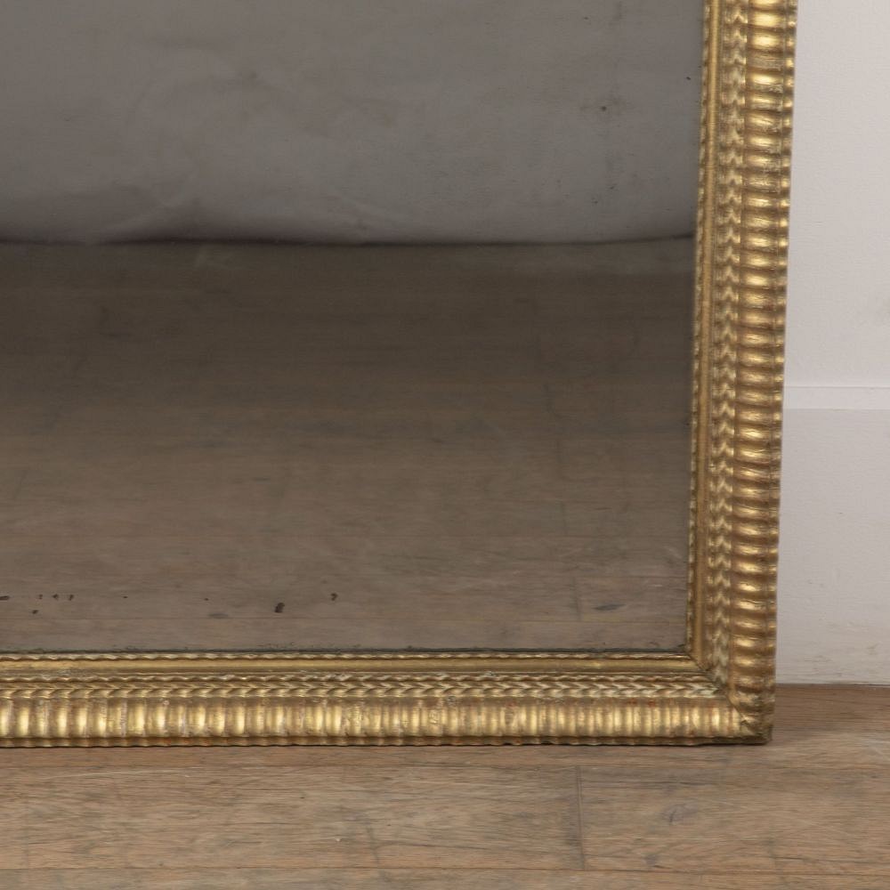 19th Century French Gilt Ripple Mirror MI7133515