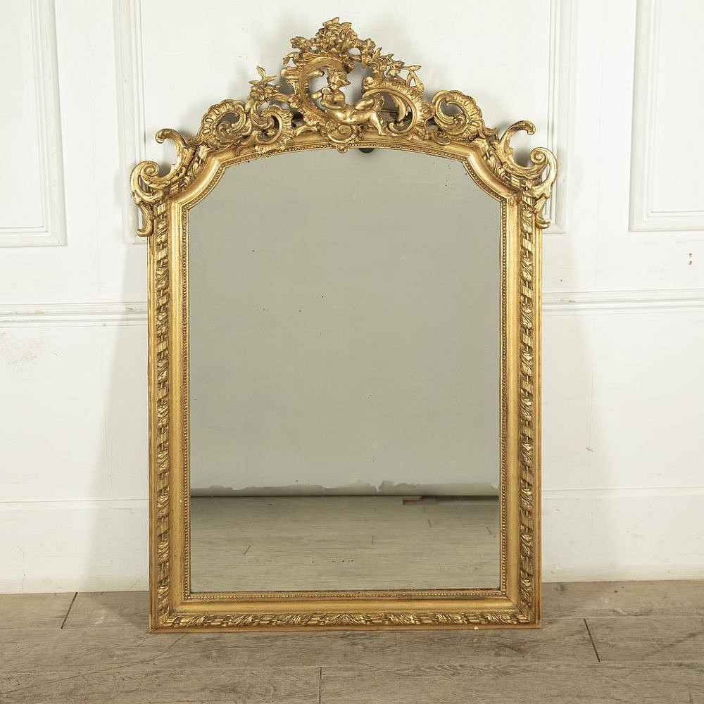 19th Century Gilt Over Mantle Mirror MI8427938