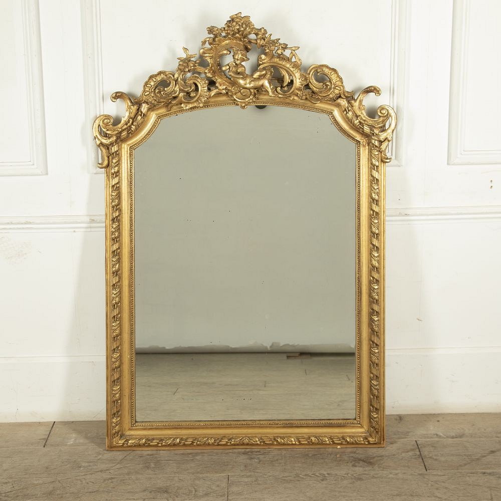 19th Century Gilt Over Mantle Mirror MI8427938