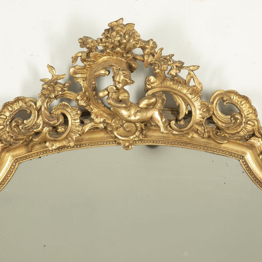 19th Century Gilt Over Mantle Mirror MI8427938