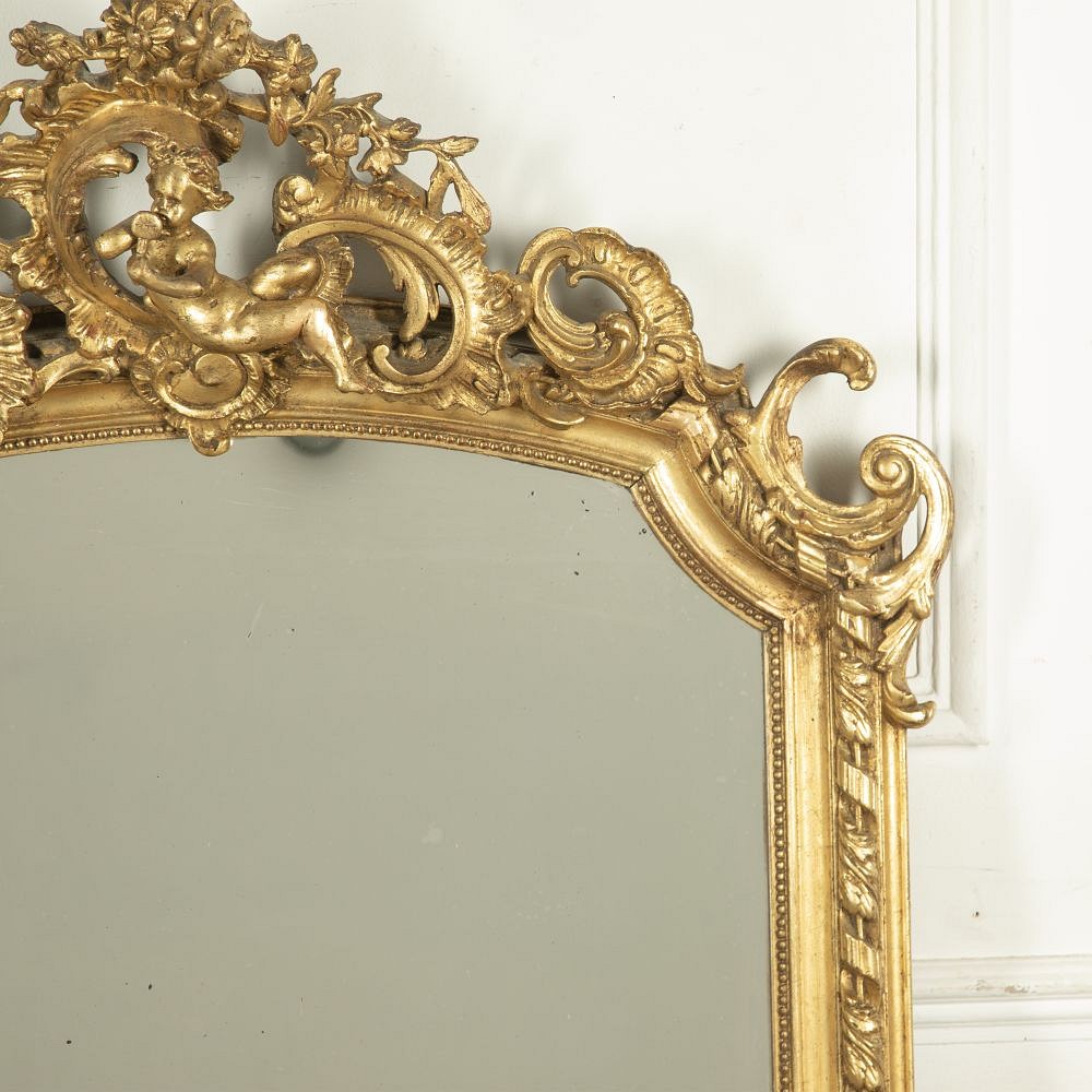 19th Century Gilt Over Mantle Mirror MI8427938