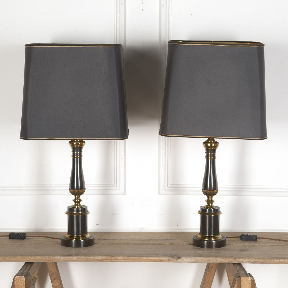 Pair of Regency Style Column Lamps DA7313385