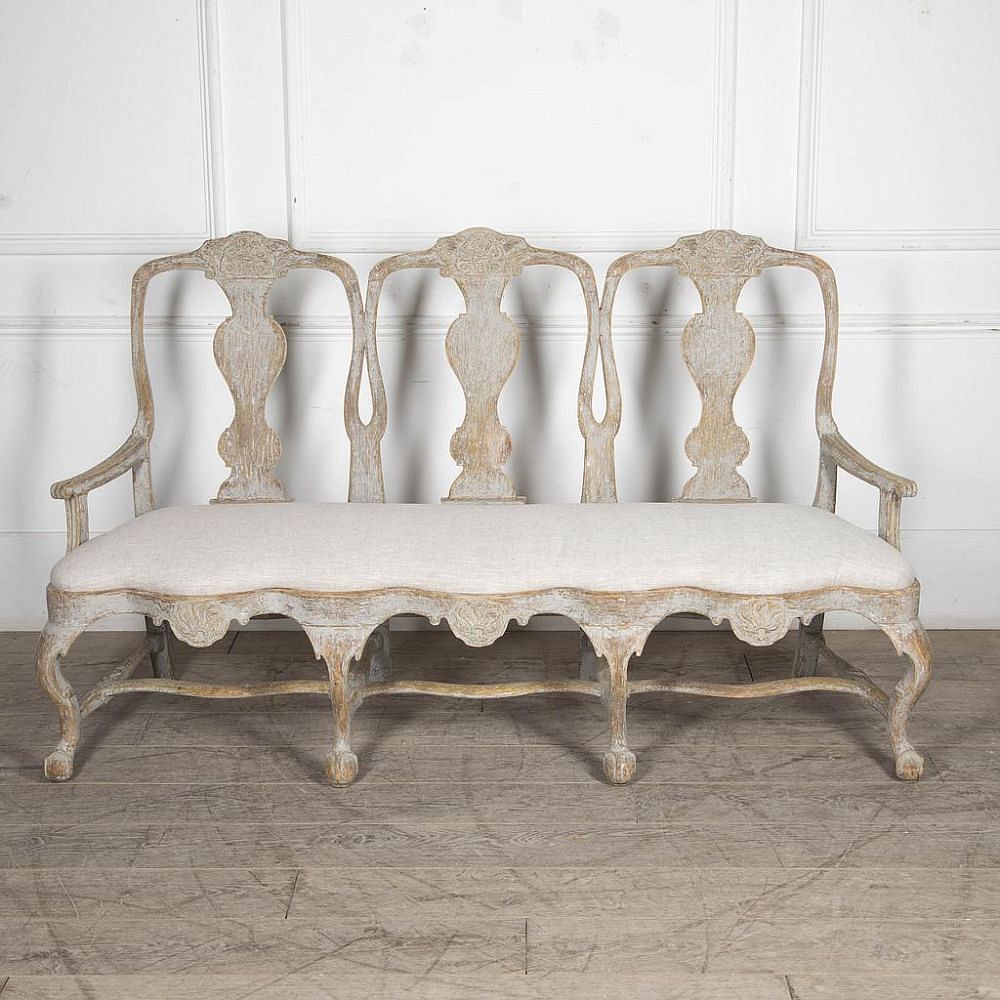 Swedish 18th Century Period Rococo Sofa SB6025024