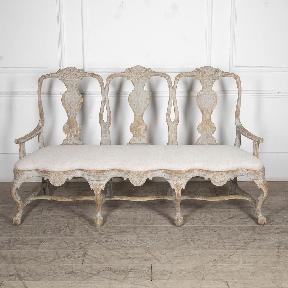 Swedish 18th Century Period Rococo Sofa SB6025024