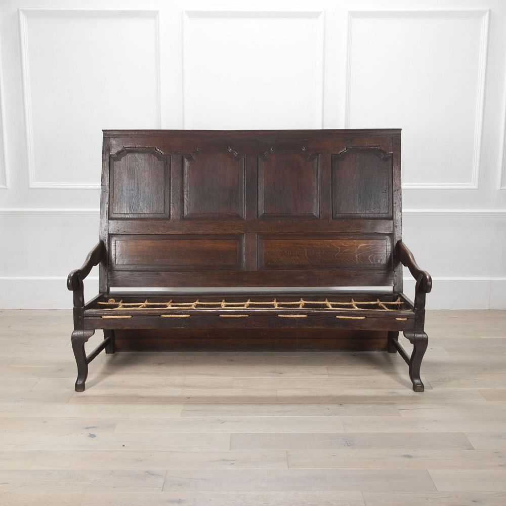 Mid 18th Century English Oak Settle SB9233520