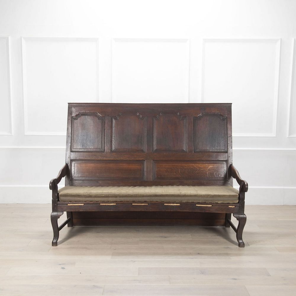 Mid 18th Century English Oak Settle SB9233520