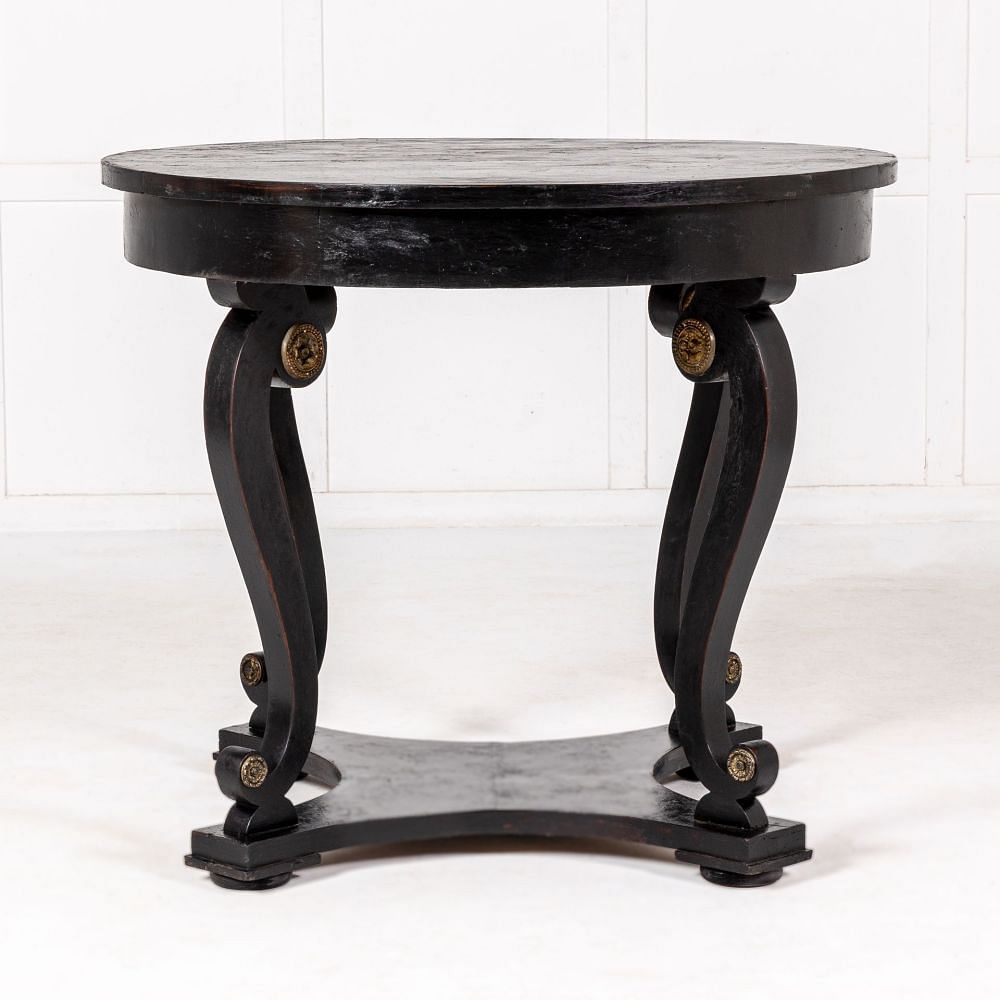 Early 19th Century Italian Ebonised Centre Table TC0633988
