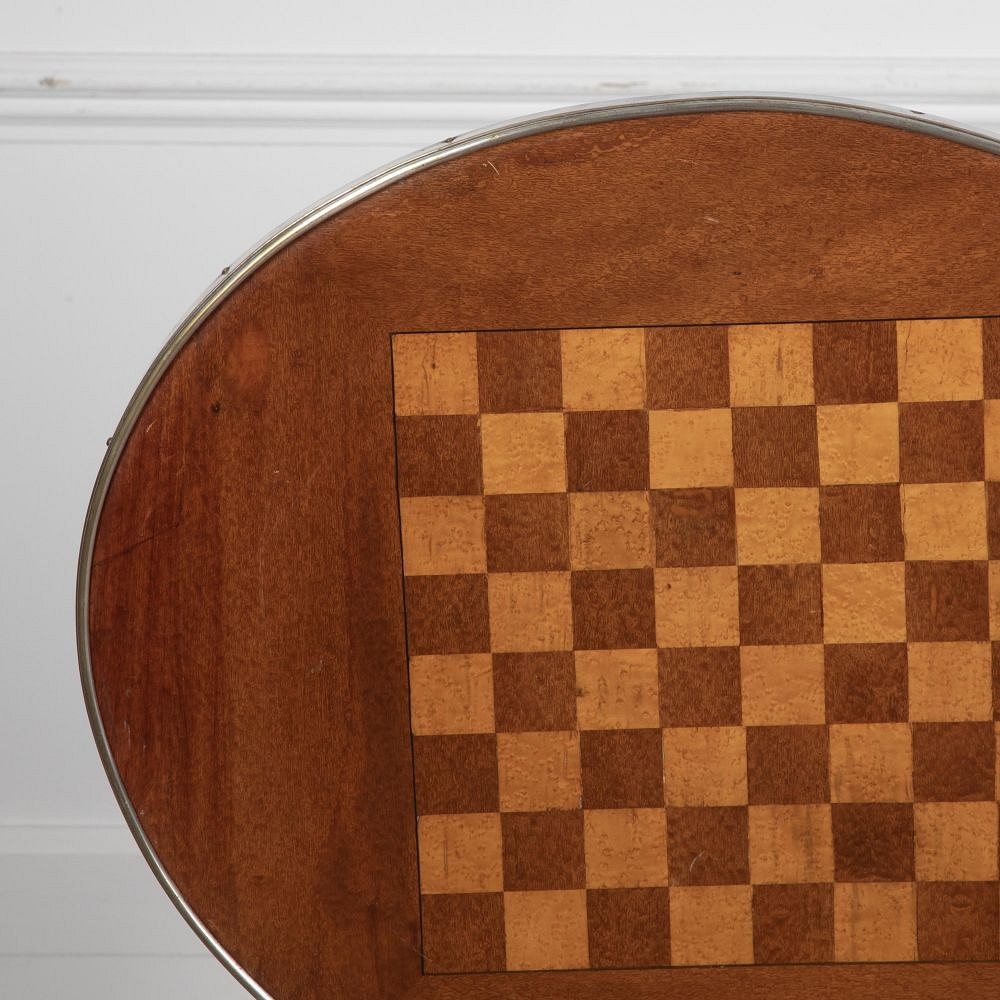 Small 20th Century Oval Games Table TC1530029