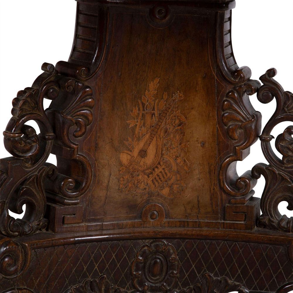 19th Century Italian Carved Gueridon by Gabriele Capello TC3514953