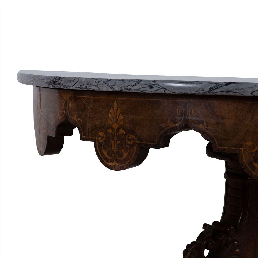 19th Century Italian Carved Gueridon by Gabriele Capello TC3514953