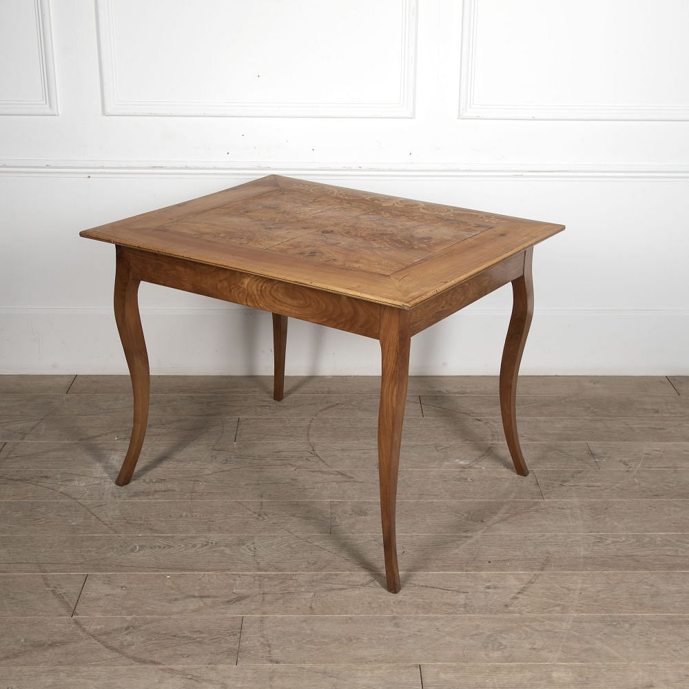 19th Century French Cherry Wood Inlaid Side Table TC5221947