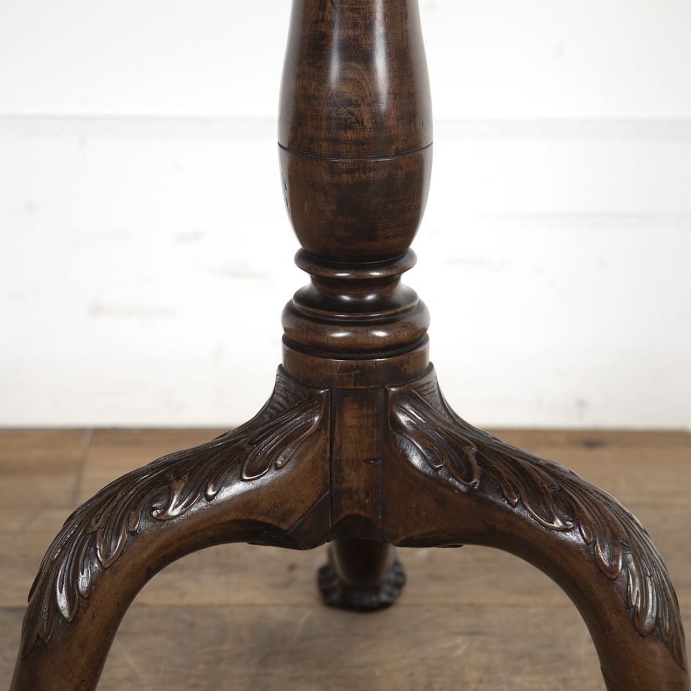Georgian Mahogany Carved Tripod Table TC8024493