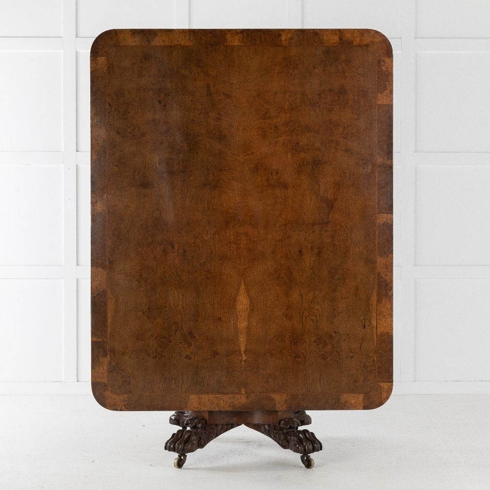 19th Century English Burr Oak Table TC9224079