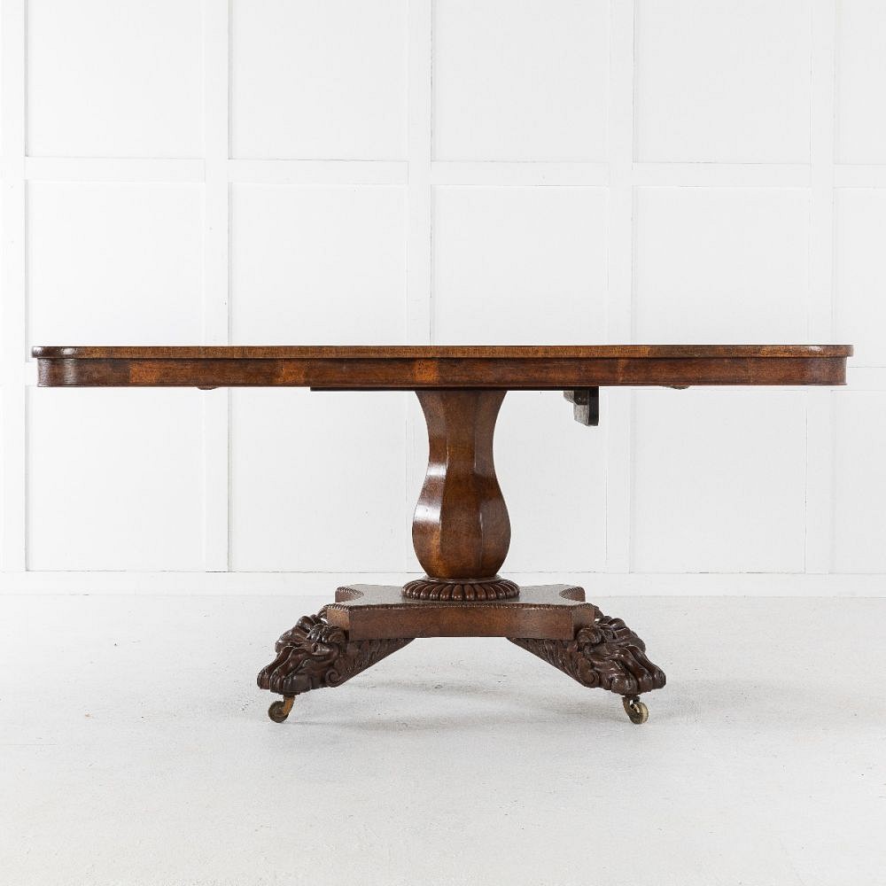 19th Century English Burr Oak Table TC9224079