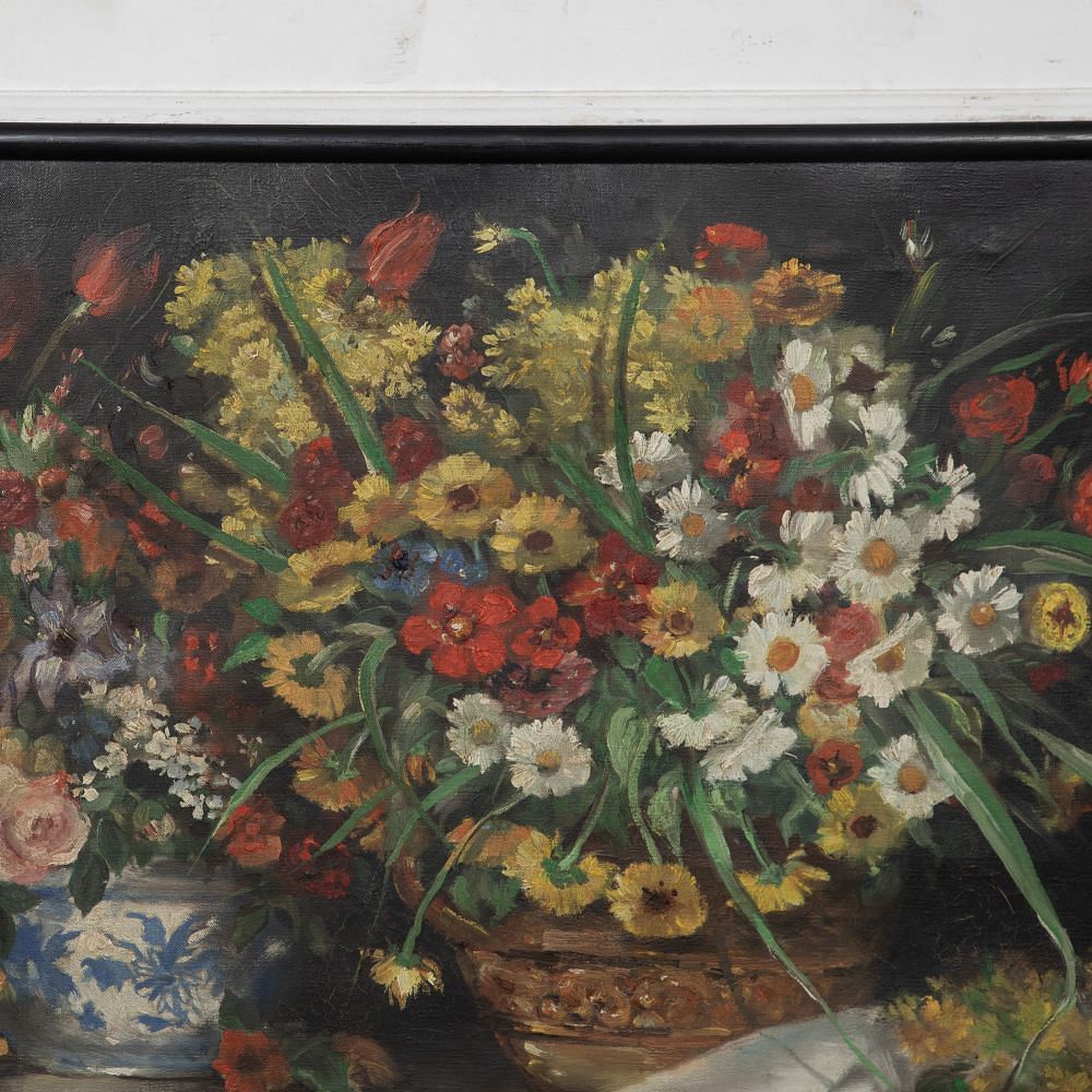 Large 19th Century Signed Still Life Painting WD1527728
