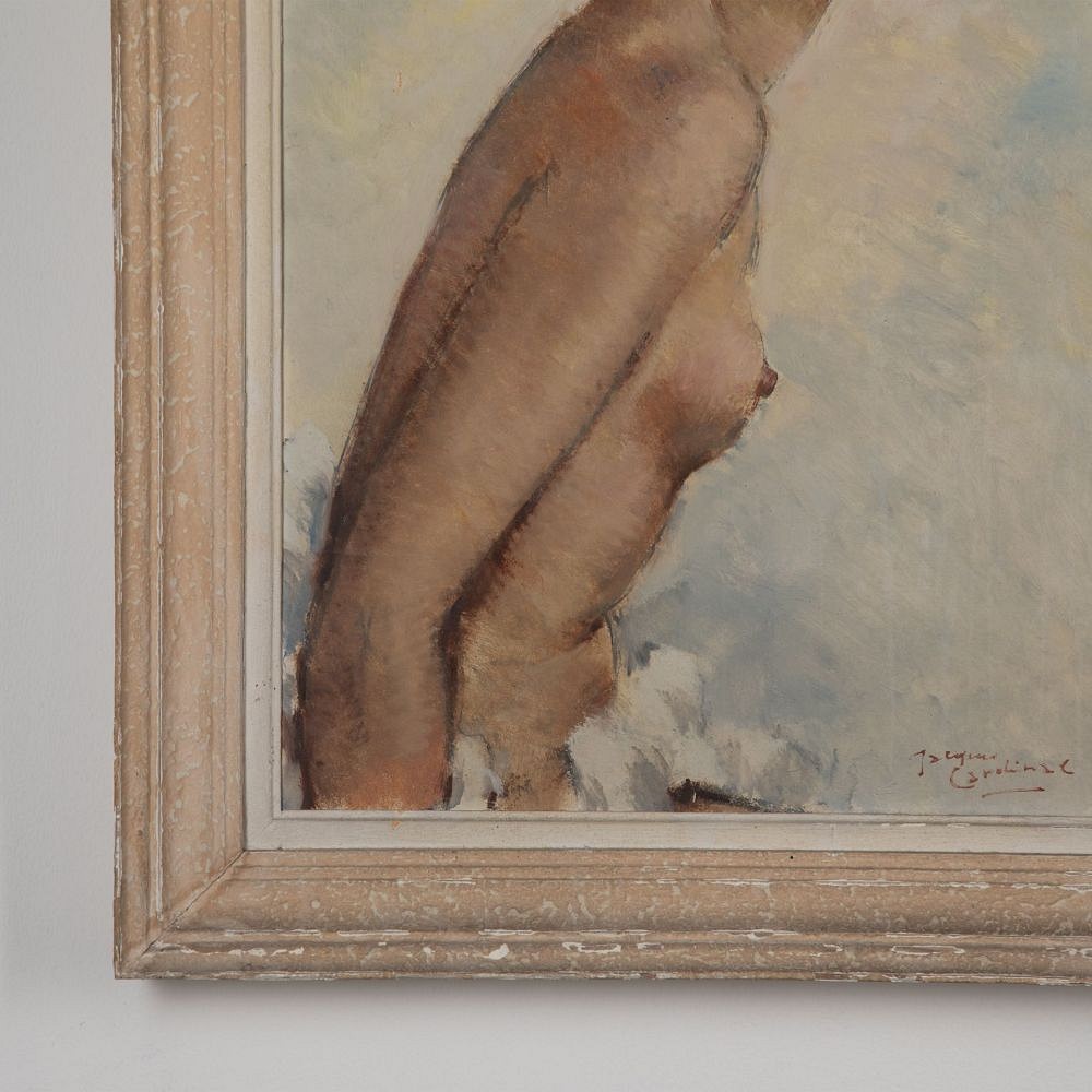 Framed Signed Portrait of A Female Nude After Domergue5152 WD1531321