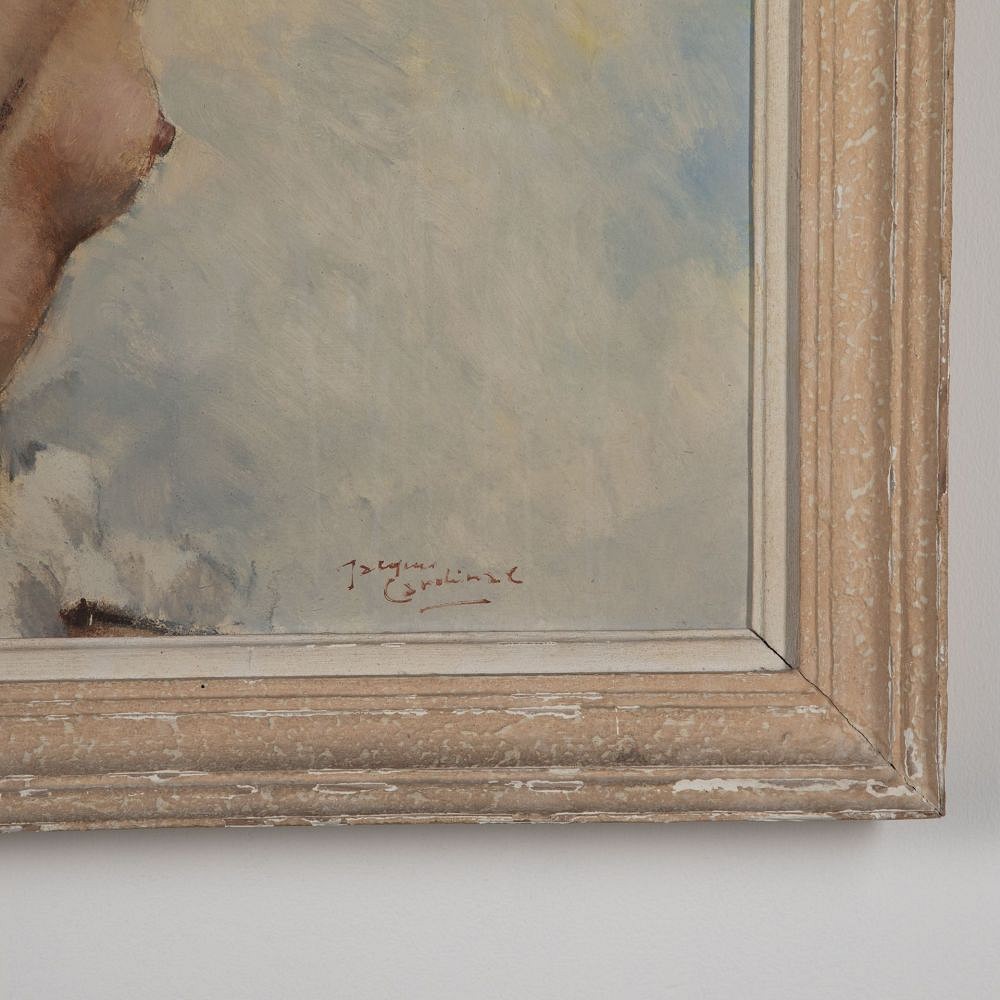 Framed Signed Portrait of A Female Nude After Domergue5152 WD1531321