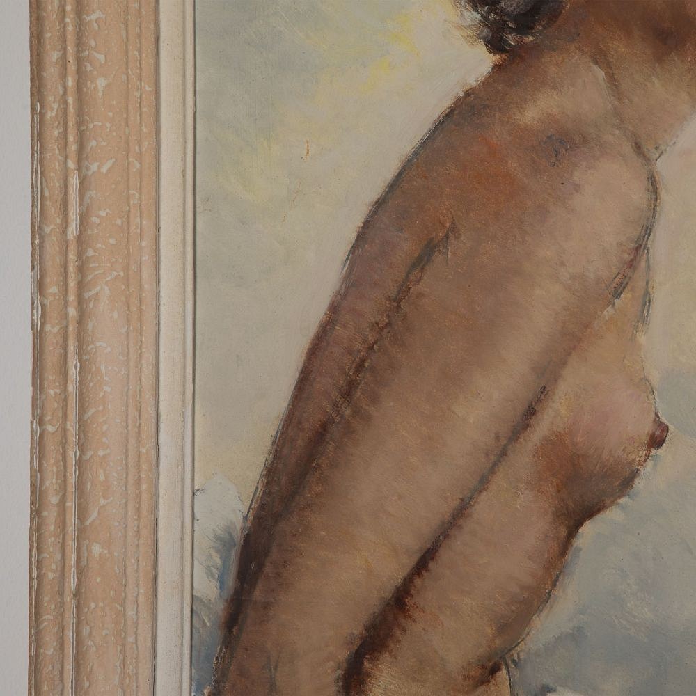 Framed Signed Portrait of A Female Nude After Domergue5152 WD1531321