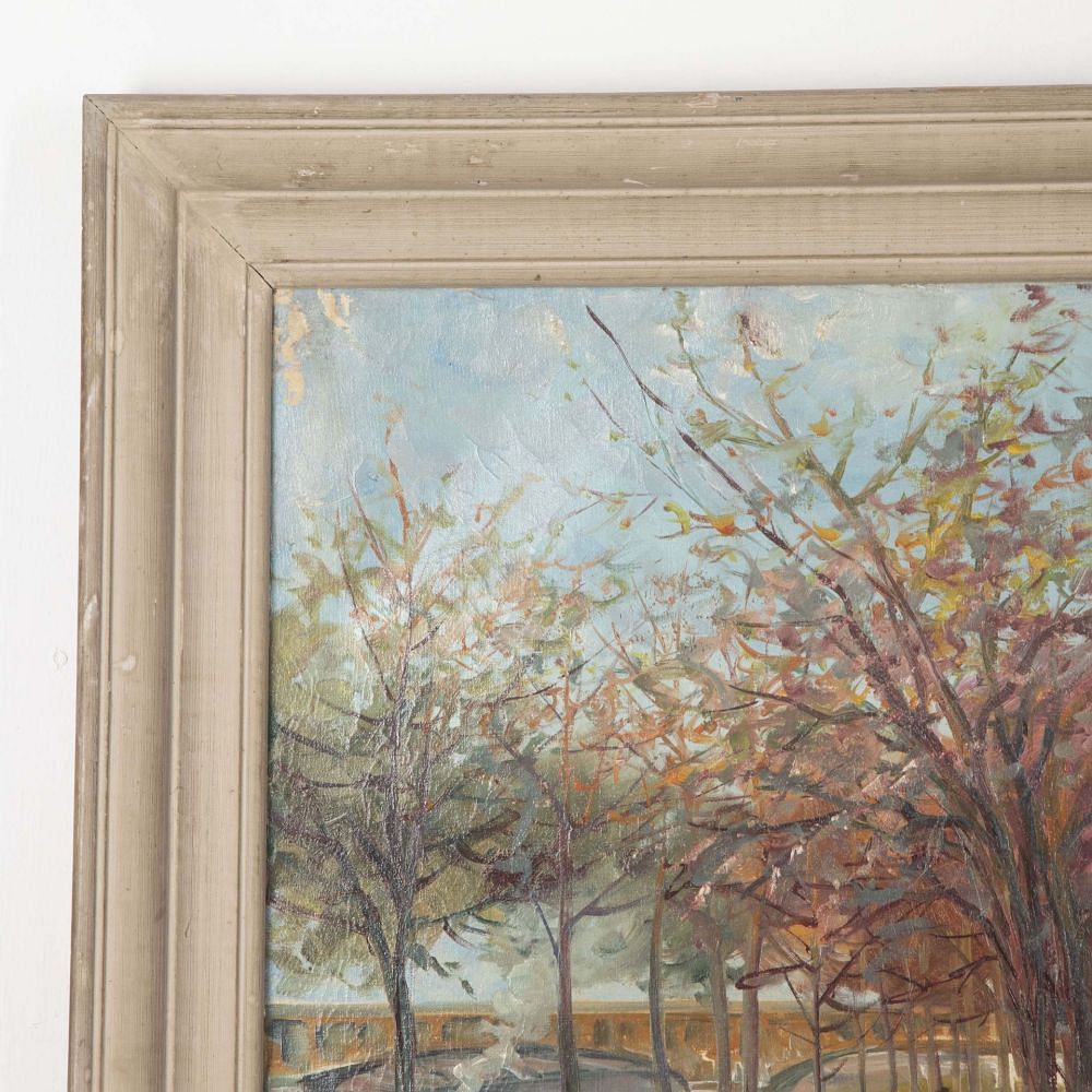 20th Century 'La Tour Eiffel' Oil Painting WD1531326