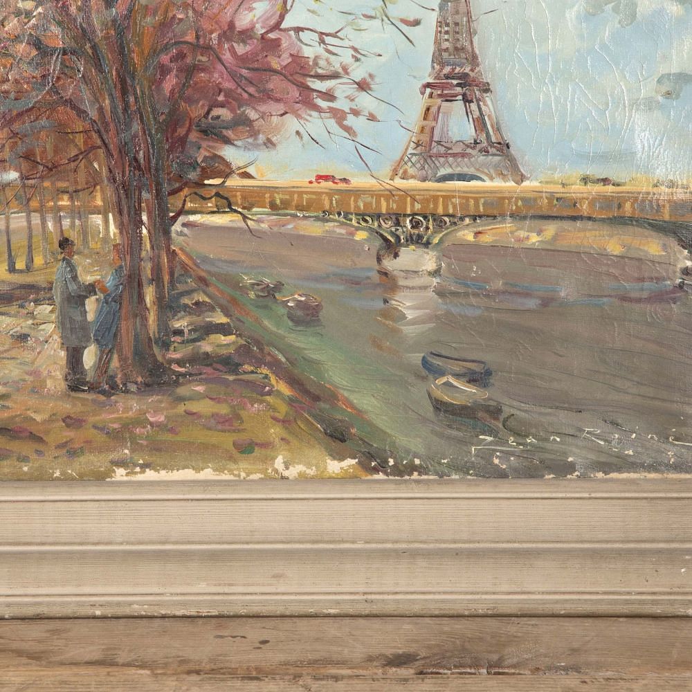20th Century 'La Tour Eiffel' Oil Painting WD1531326