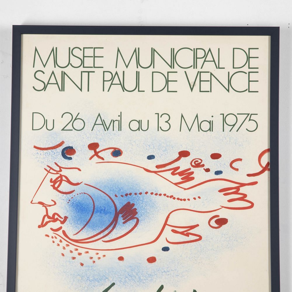 20th Century French Hand Painted Print by Enzo Cini WD2927091