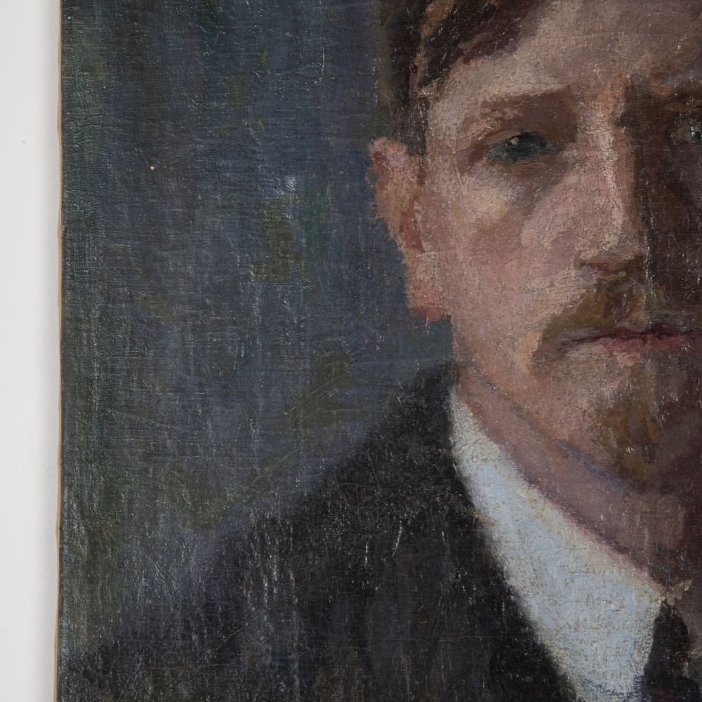 20th Century Danish Oil on Canvas Portrait WD3728495