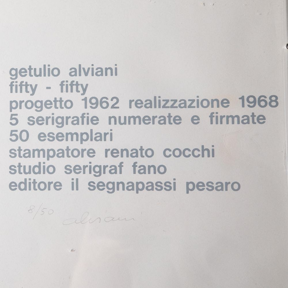 Set of Five 20th Century Italian Op Art Screen Prints WD7629950