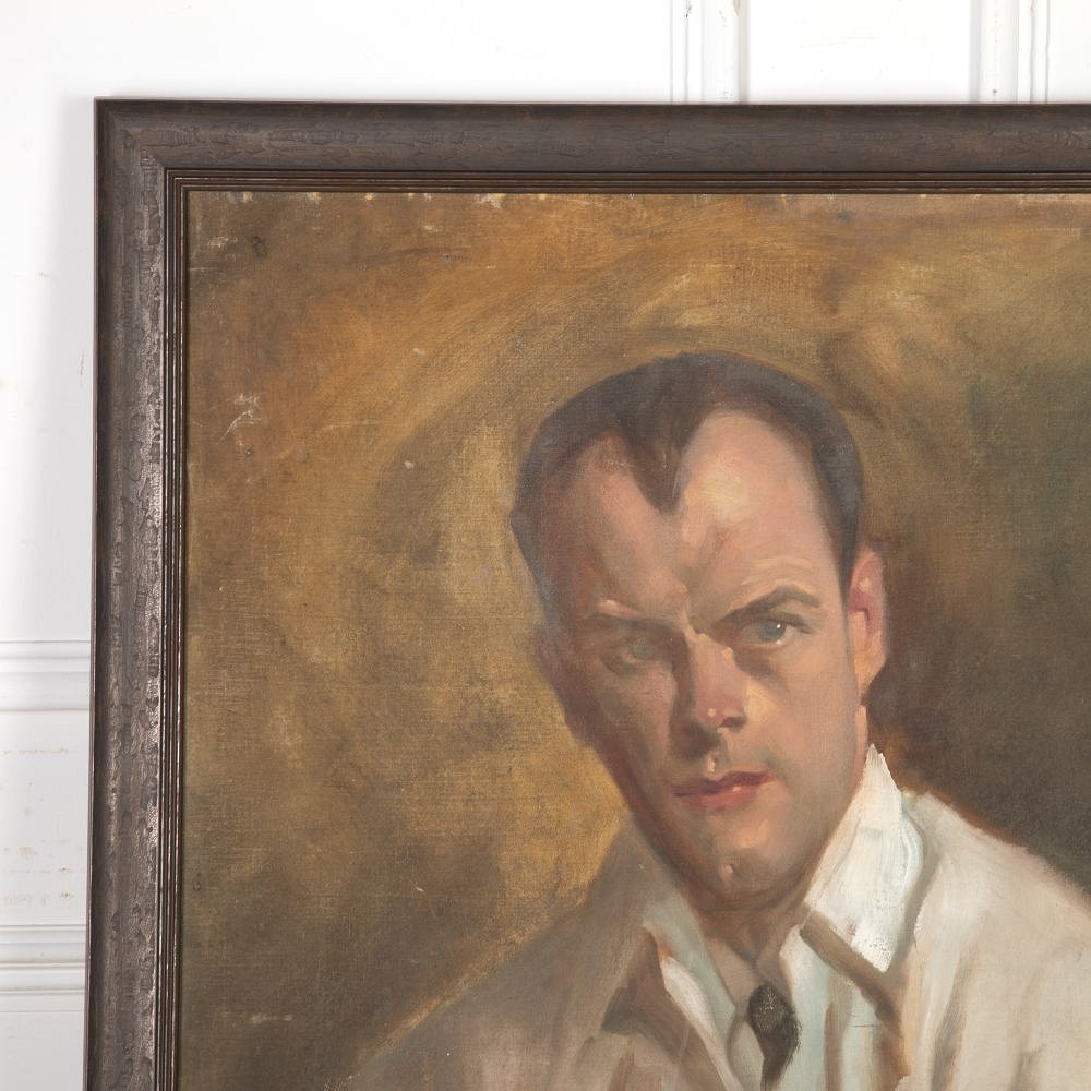 SALE: Large 20th Century Oil on Board of a Young Gentleman by John Watkins WD8023018