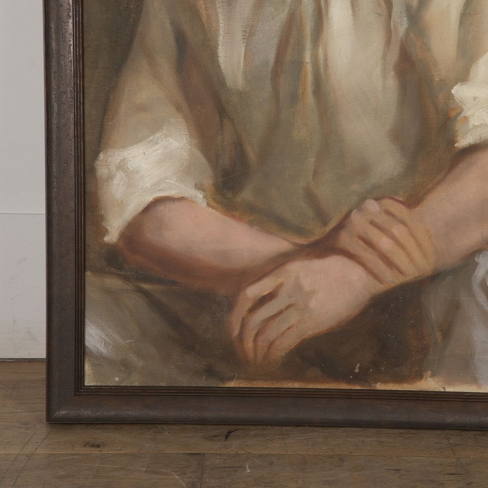 SALE: Large 20th Century Oil on Board of a Young Gentleman by John Watkins WD8023018