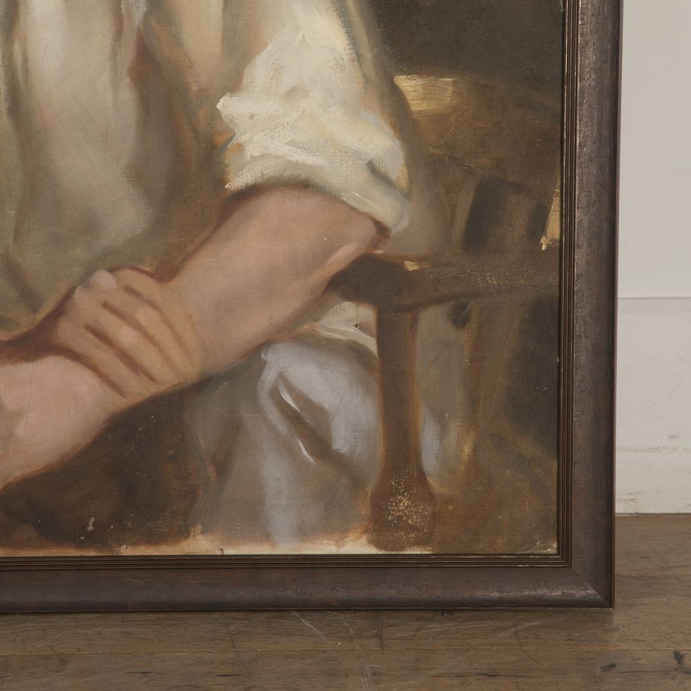 SALE: Large 20th Century Oil on Board of a Young Gentleman by John Watkins WD8023018