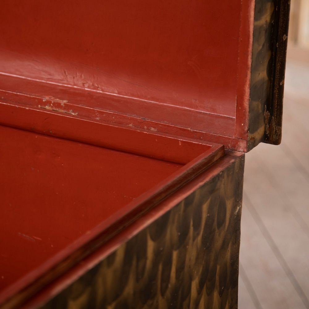 American 18th Century Painted Chest on Stand CB0910096