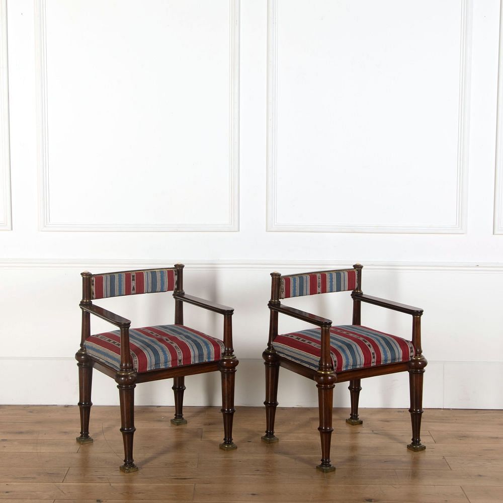 Pair of Danish Neo Classical Armchairs CH274402