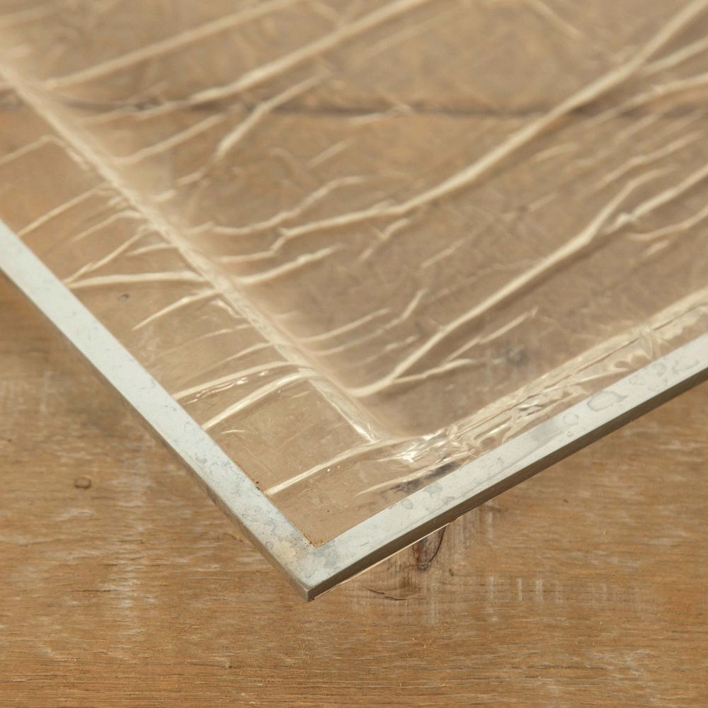 Clear Lucite Tray with Chrome Edging WD298588