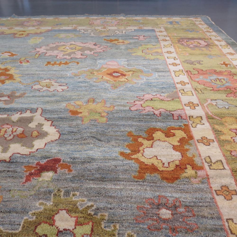 Contemporary Handwoven Oushak Carpet RT4927309