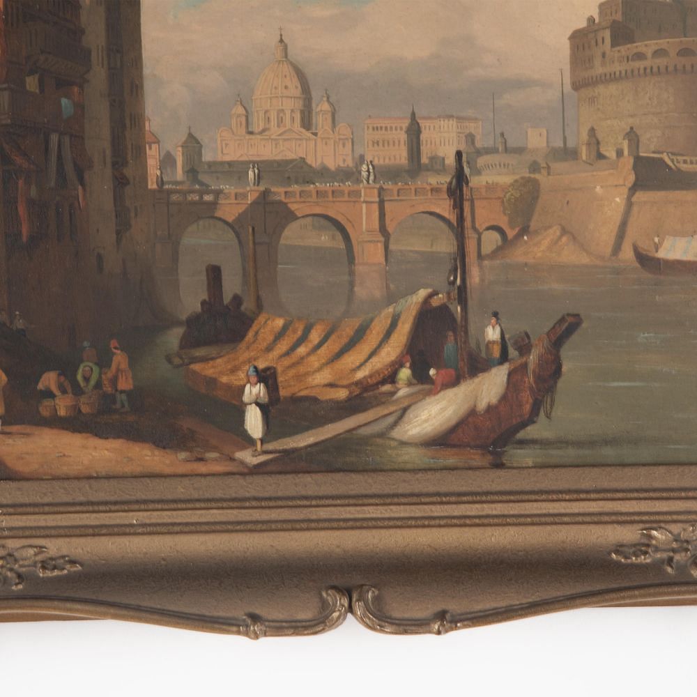 Early 19th Century Oil on Canvas of Rome WD0329614