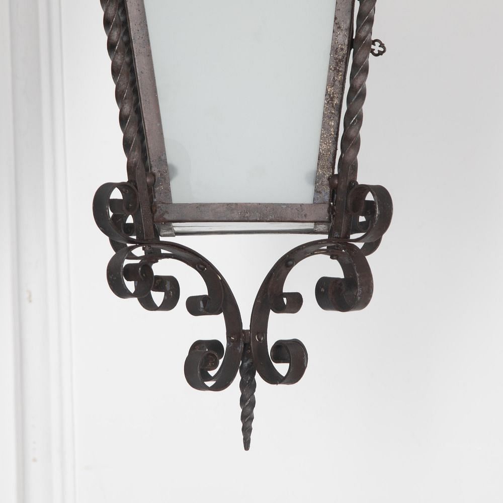 Early 20th Century Wrought Iron Lantern LL2129867