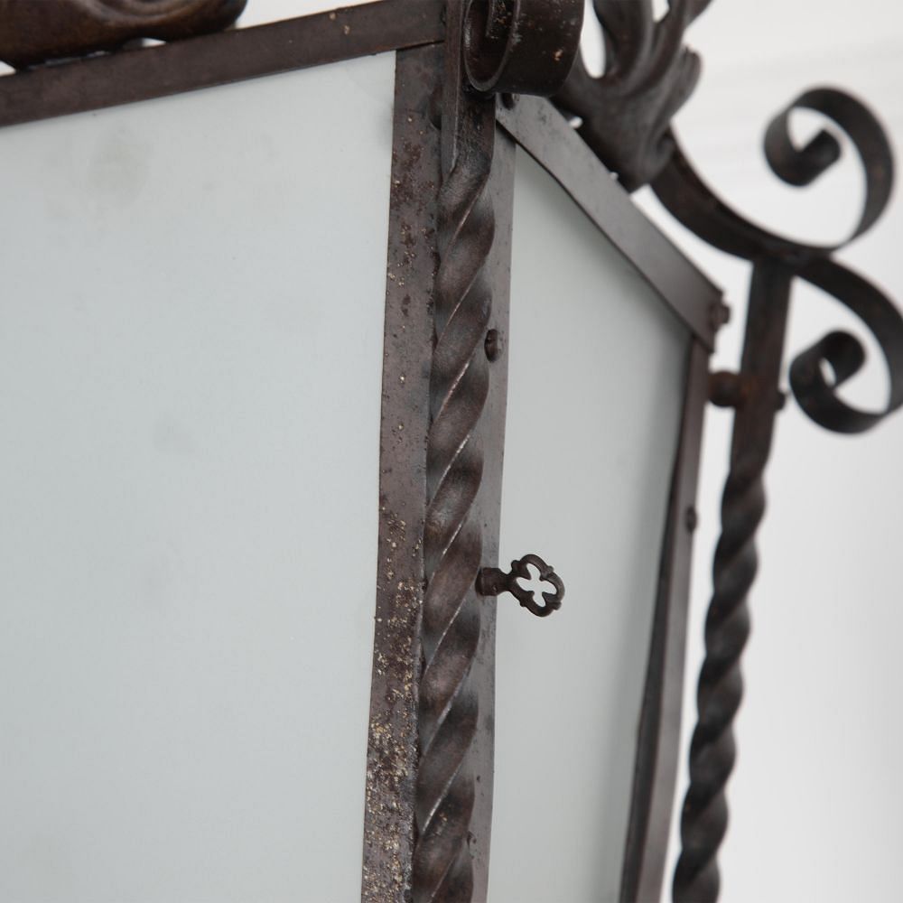 Early 20th Century Wrought Iron Lantern LL2129867