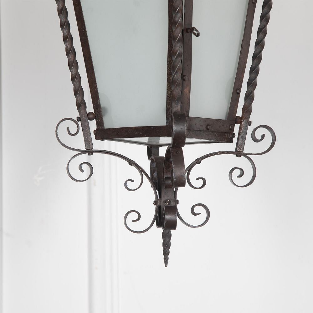 Early 20th Century Wrought Iron Lantern LL2129867
