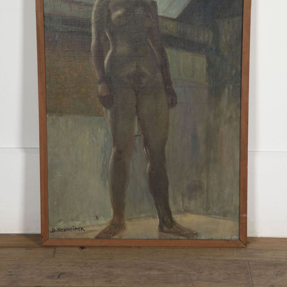 French 20th Century Nude Portrait WD2033094