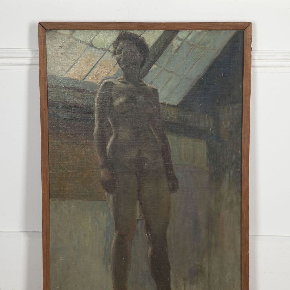 French 20th Century Nude Portrait WD2033094