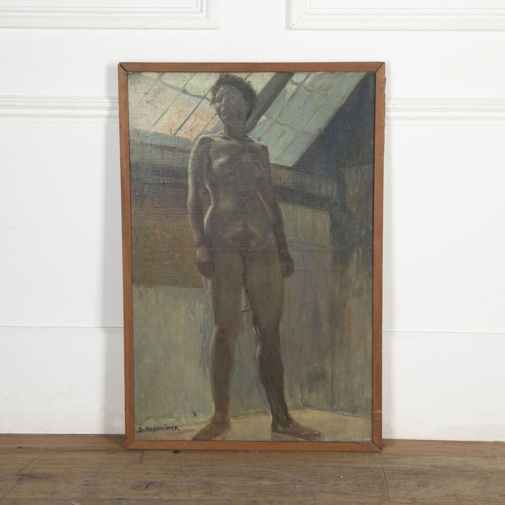 French 20th Century Nude Portrait WD2033094