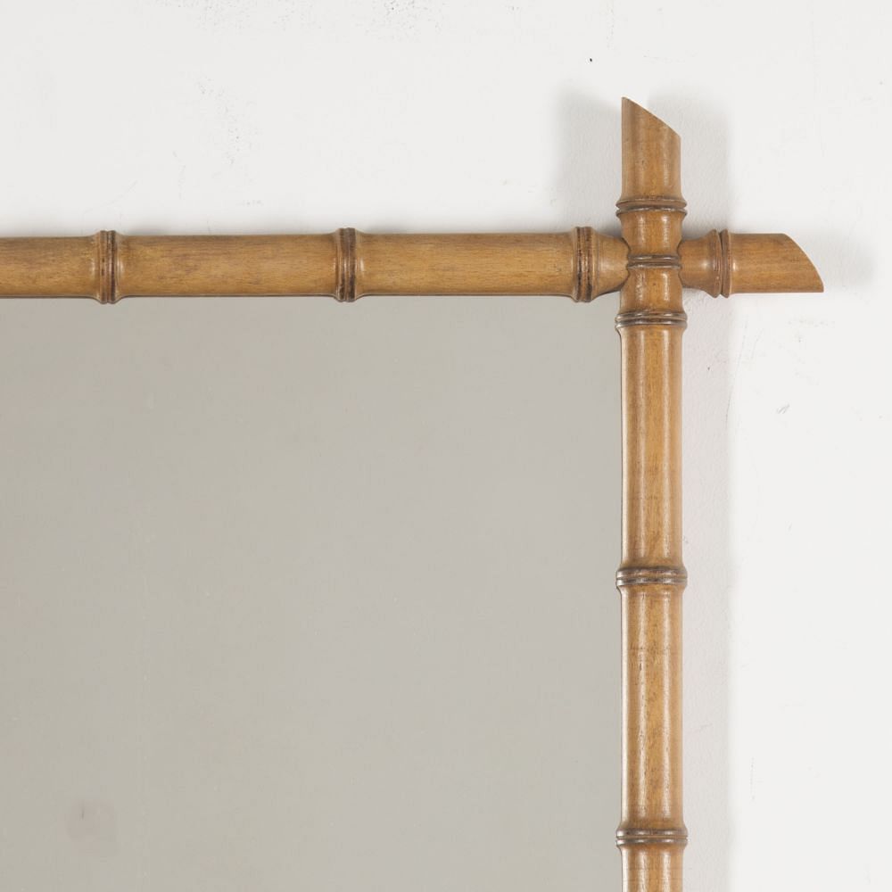 20th Century French Faux Bamboo Mirror MI3523130